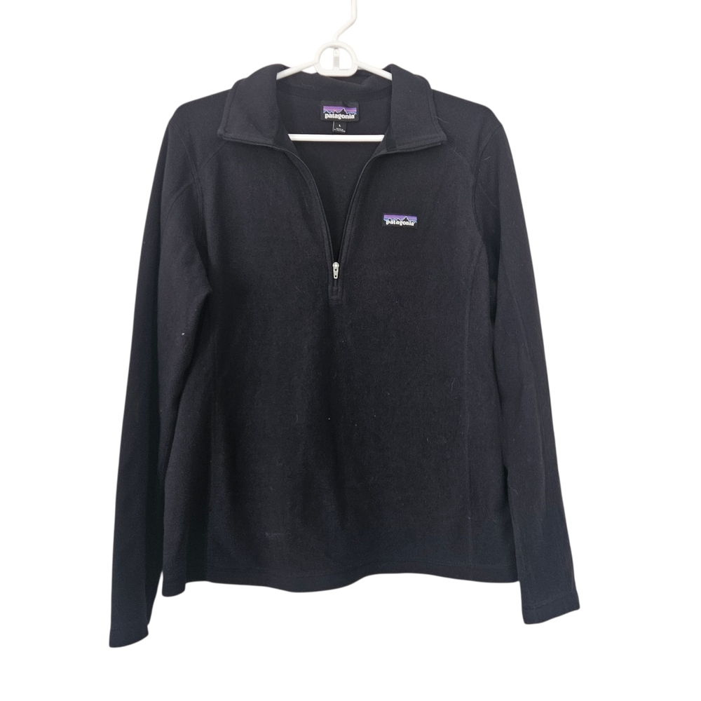 Patagonia Black Half-Zip Turtleneck Pullover Size L